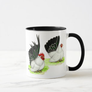 Taza Bantemas blancos negros japoneses