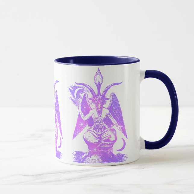 Taza Baphomet en colores pastel (Derecha)