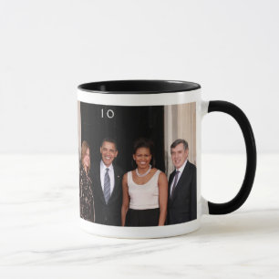 TAZA BARACK Y MICHELLE OBAMA EN 10 DOWNING STREET
