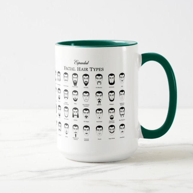 Taza Barba de barba elegante (Derecha)