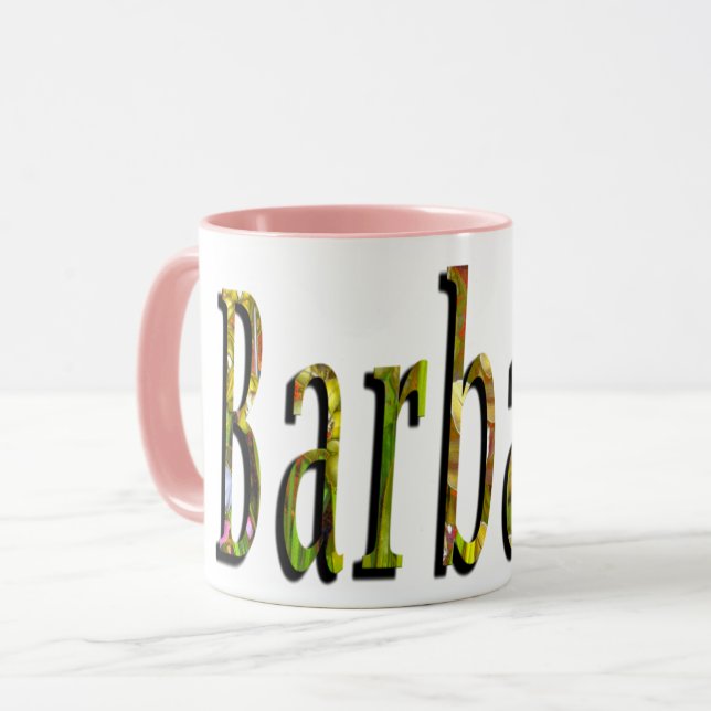 Taza Barbara, logotipo de nombre de Chicas, (Anverso izquierdo)