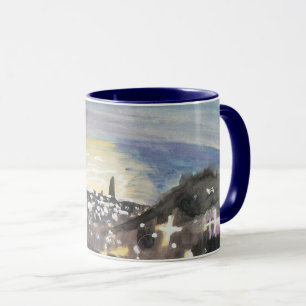Taza Barcelona de Noche por Walter Gramatte