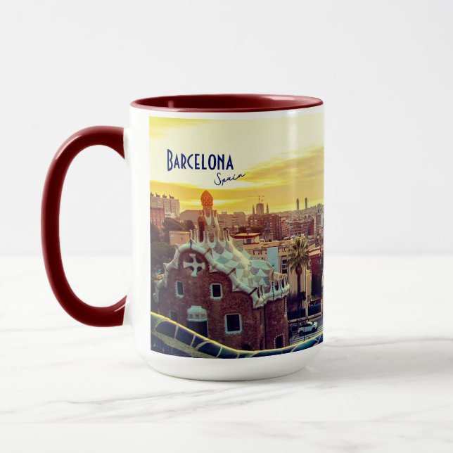 Taza Barcelona, España - Gaviota de Parque (Izquierda)