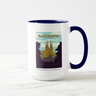 Taza infusiones de la vidriera del rosetón Ángeles de la Sagrada Familia