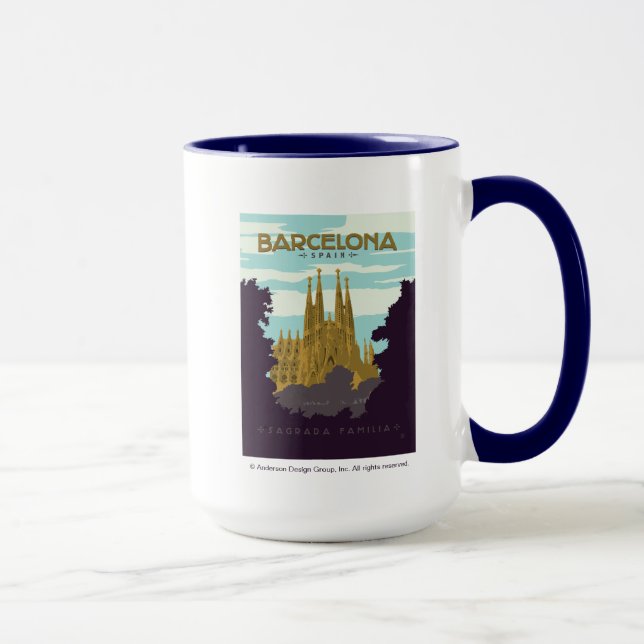 Taza Barcelona, España - Sagrada Familia (Derecha)