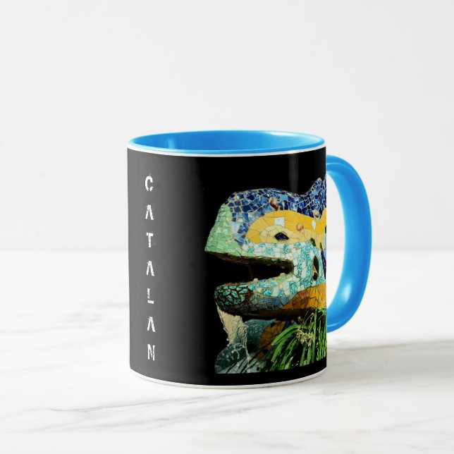 Taza Barcelona Mug, España, Arte, Gaudí - Lizard (Anverso derecho)