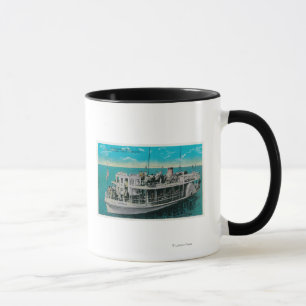 Taza Barco con fondo de cristal en Avalon, isla Catalin
