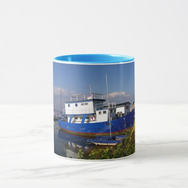 Taza Barco de casa en la isla de Wight (Centro)
