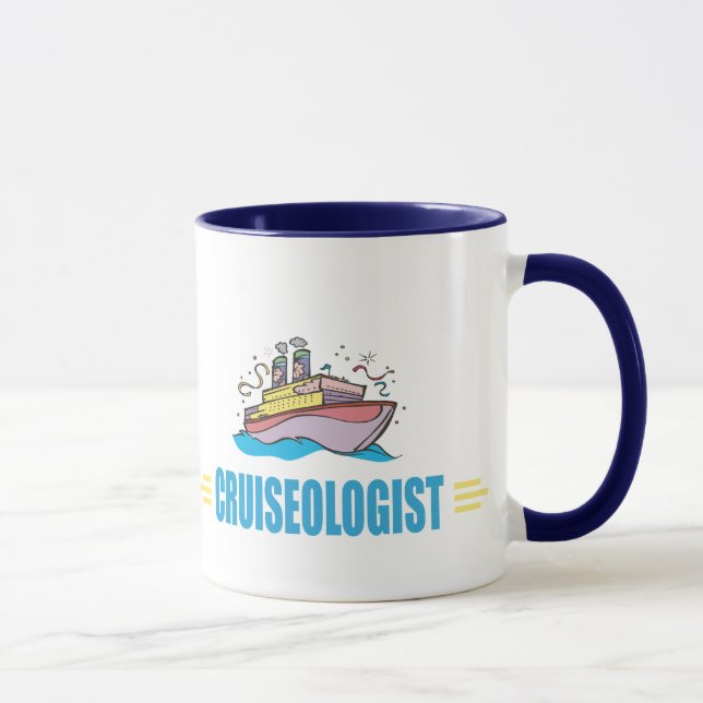 Taza Barco de cruceros divertido (Derecha)