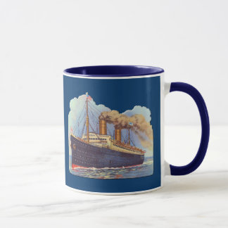 Taza Barco de línea de vapor de agua marina