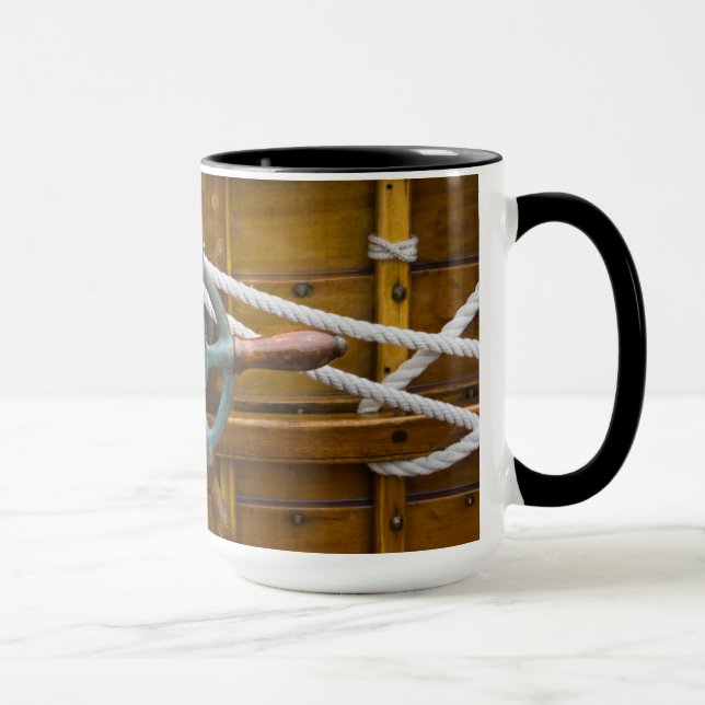Taza Barco de madera antiguo (Derecha)