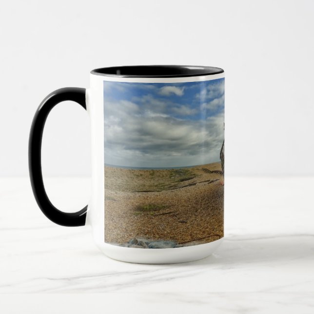 Taza Barco de pesca de madera abandonado el | Dungeness (Izquierda)
