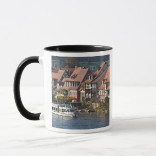 Taza Barco turístico en Little Venice y río Regnitz