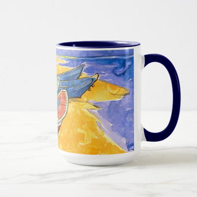 Taza Barcos de pesca Playa Saintes-Maries Van Gogh Fine (Derecha)
