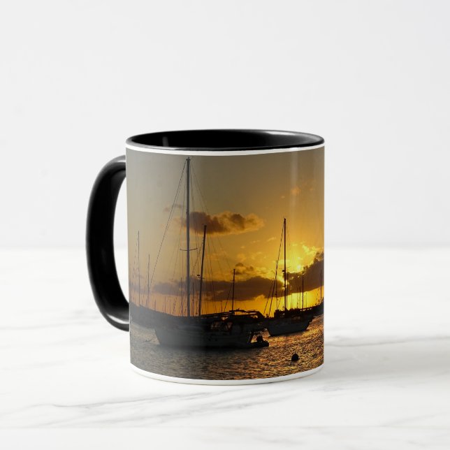 Taza Barcos de vela al atardecer (Anverso izquierdo)