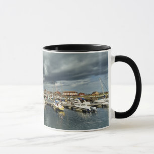Taza Barcos en un puerto