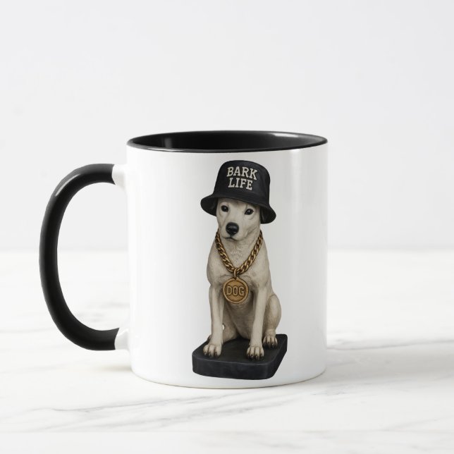Taza Bark Life Nipper - Hip Hop RCA Victor Dog (Izquierda)