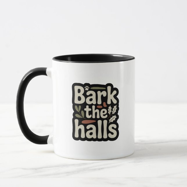 Taza Bark the Halls Dog Holiday (Izquierda)