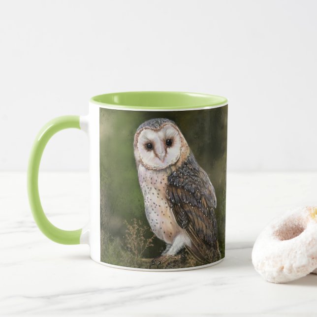 Taza Barn Owl Coffee Mug (Con donut)