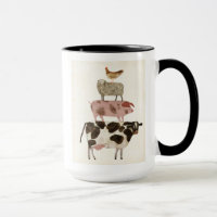 Barnyard Buds: vaca, cerdo, oveja y gallina
