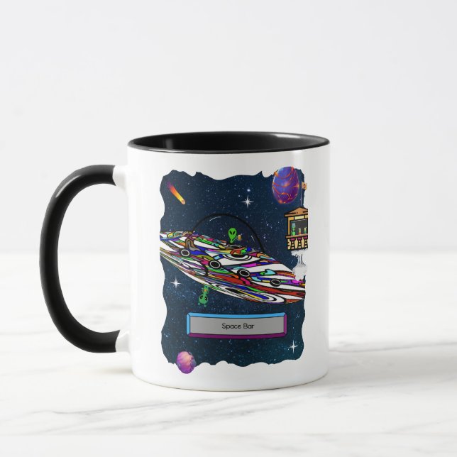 Taza barra de bebidas alienígenas del espacio (Izquierda)
