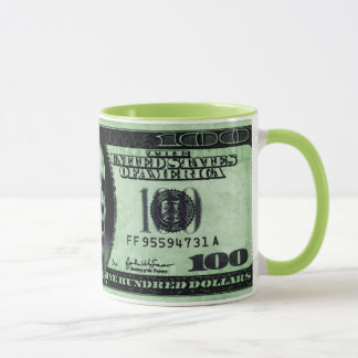 Taza Barrack Obama 100 dólares Bill Mug