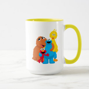 Taza Barrio Sésamo   Abrazo grupal