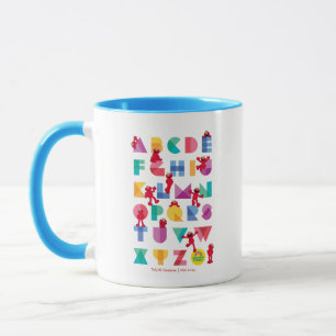 Taza Barrio Sésamo   Alfabeto Elmo