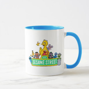 Taza Barrio Sésamo   Alrededor del Rótulo Plaza Sésamo