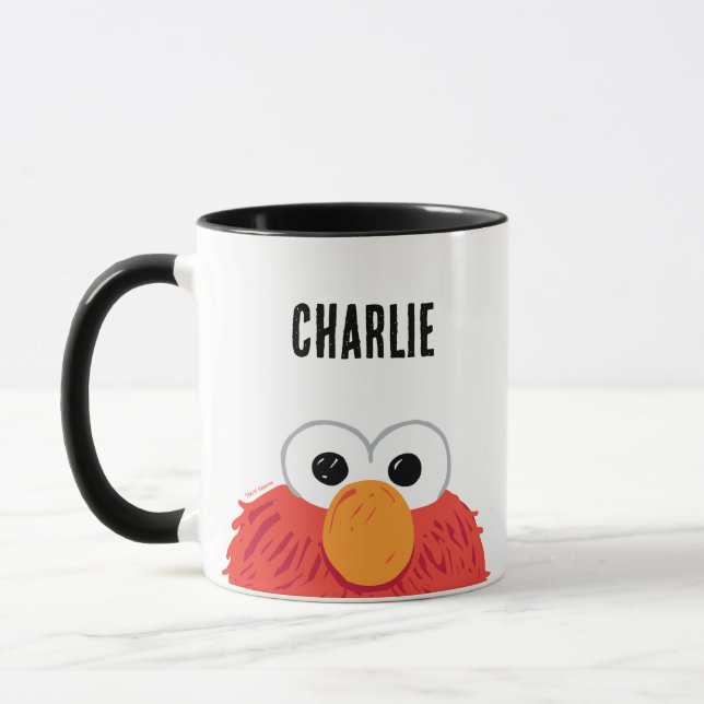 Taza Barrio Sésamo | Cara elmo grande personalizada (Izquierda)