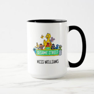 Taza Barrio Sésamo Color completo con placas Añadir