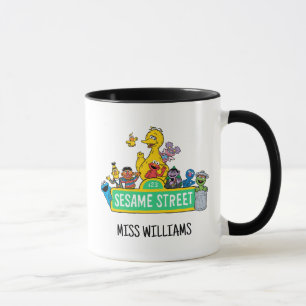 Taza Barrio Sésamo Color completo con placas Añadir