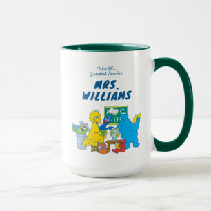 Taza Barrio Sésamo   El mejor profesor del mundo