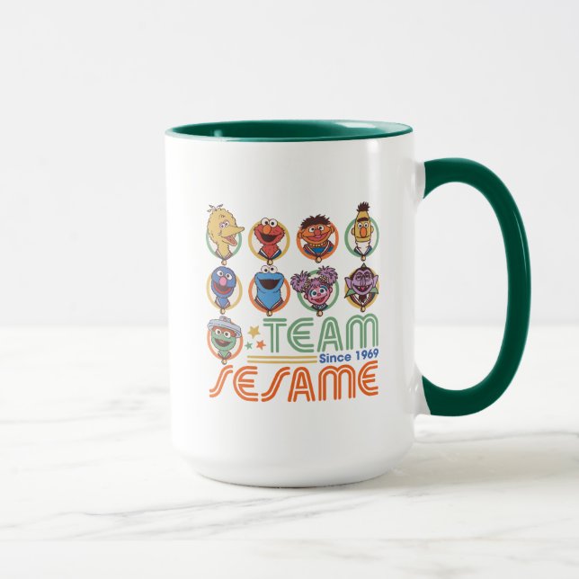 Taza Barrio Sésamo | Equipo Sesame desde 1969 (Derecha)