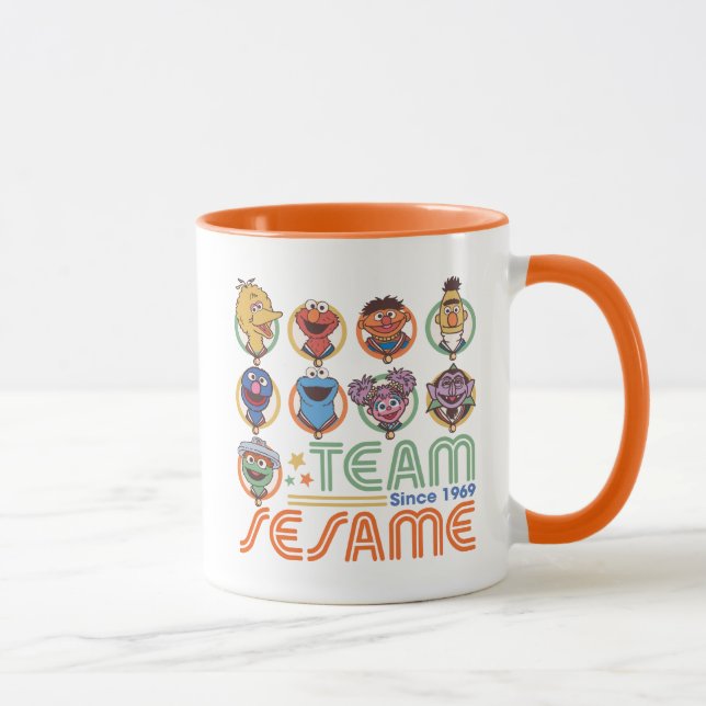 Taza Barrio Sésamo | Equipo Sesame desde 1969 (Derecha)