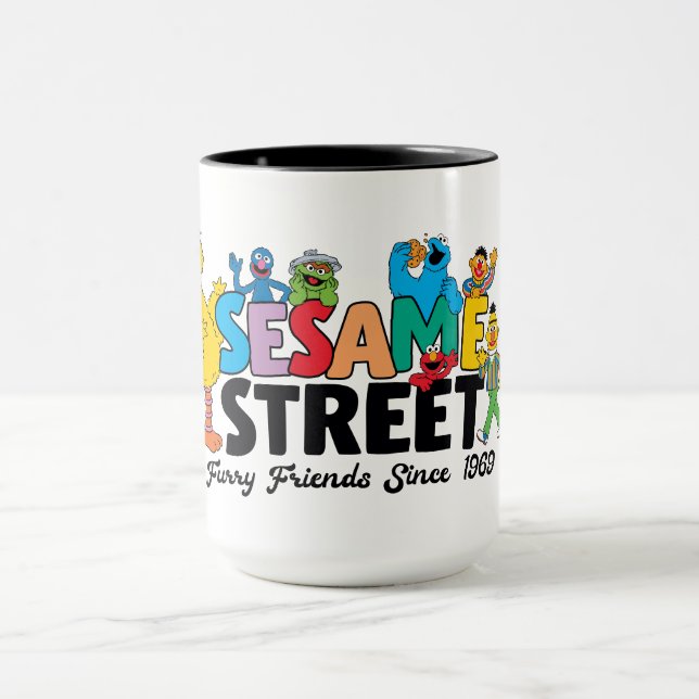 Taza Barrio Sésamo | Furry Friends Desde 1969 (Centro)