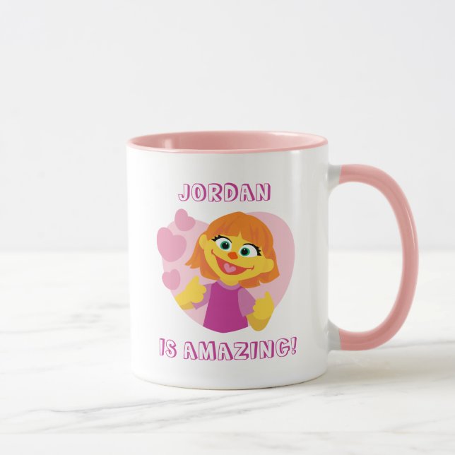 Taza Barrio Sésamo | Julia Pink Heart (Derecha)