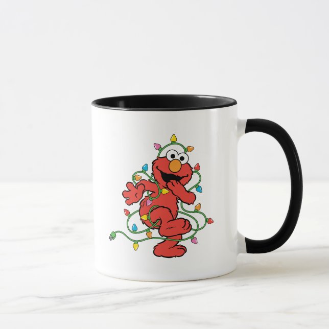 Taza Barrio Sésamo | Luces de Navidades Elmo (Derecha)
