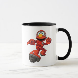 Taza Barrio Sésamo   Mecha Construye Elmo En Acción