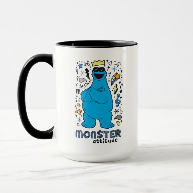 Taza Barrio Sésamo | Monstruo Cookie - Actitud de Monst (Izquierda)