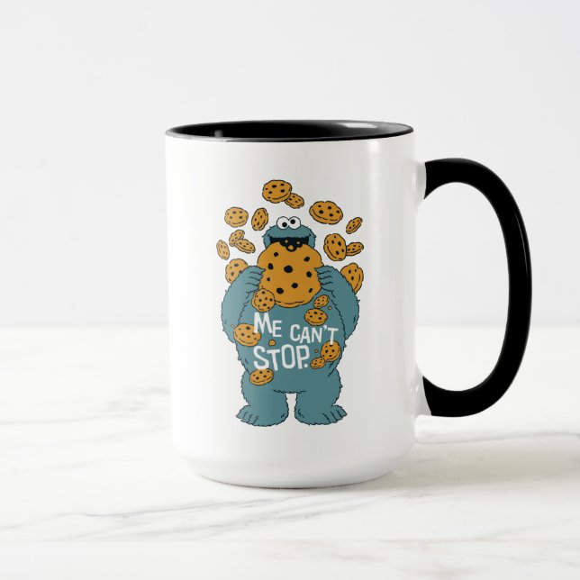 Taza Barrio Sésamo | Monstruo de la cookie - No puedo p (Derecha)