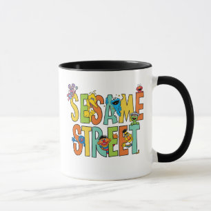 Taza Barrio Sésamo   Pals tipo calle Sésamo