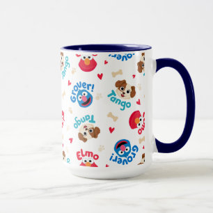 Taza Barrio Sésamo   Patrón Tango, Elmo y Grover