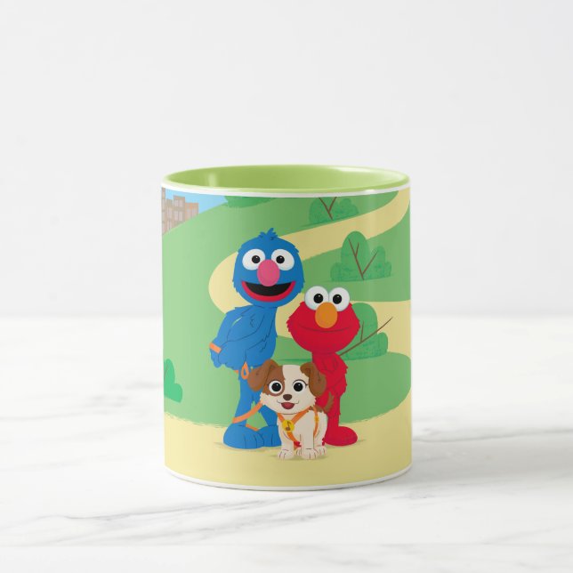 Taza Barrio Sésamo | Tango con Grover y Elmo (Centro)