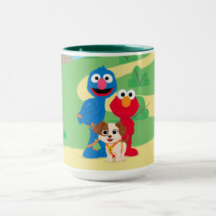 Taza Barrio Sésamo   Tango con Grover y Elmo