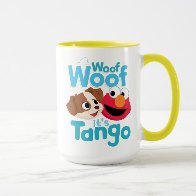 Taza Barrio Sésamo | Woof Woof It's Tango & Elmo (Derecha)
