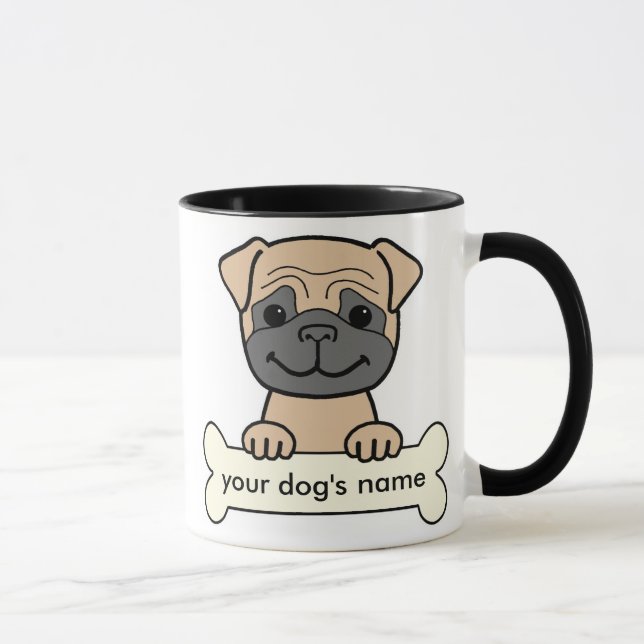 Taza Barro amasado personalizado (Derecha)