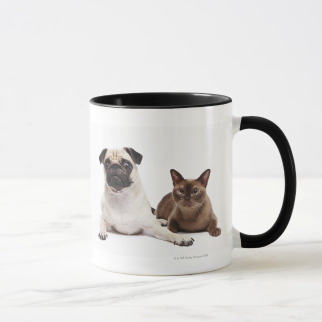 Taza Barro amasado y gato birmano (Derecha)