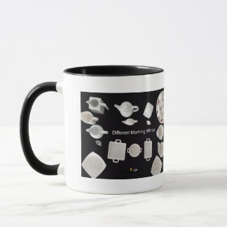 TAZA BARRO BLANCO DIFERENTE POR LA MAÑANA