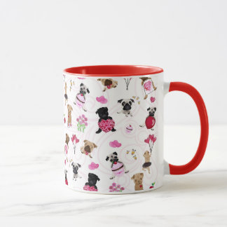 Taza Barros amasados de la tarjeta del día de San